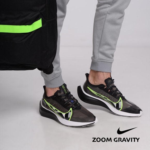 nike zoom gravity black ghost green